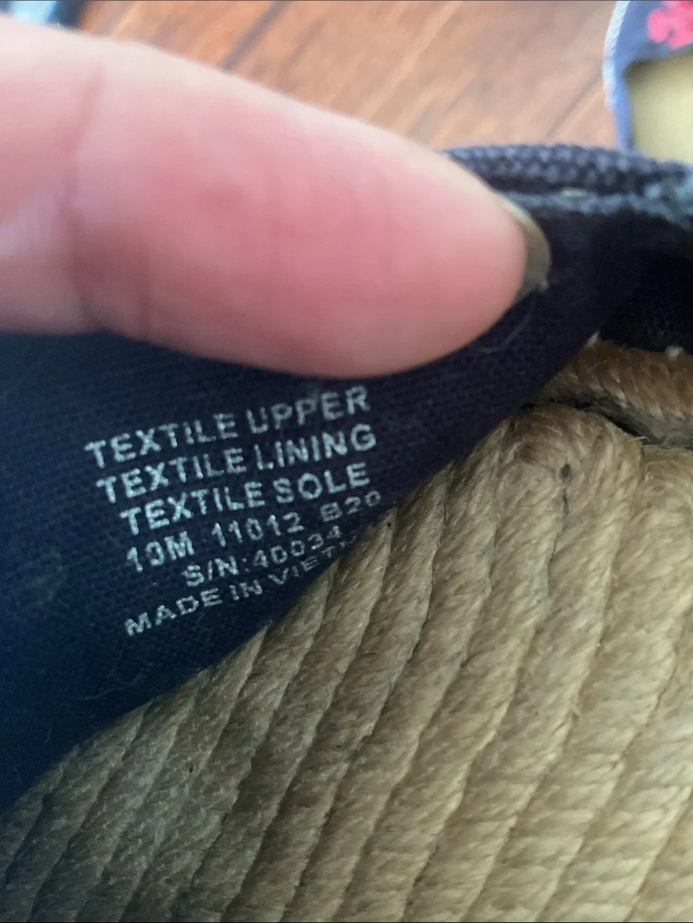 Tory Burch Navy Espadrille Slip-On with Red Logo
